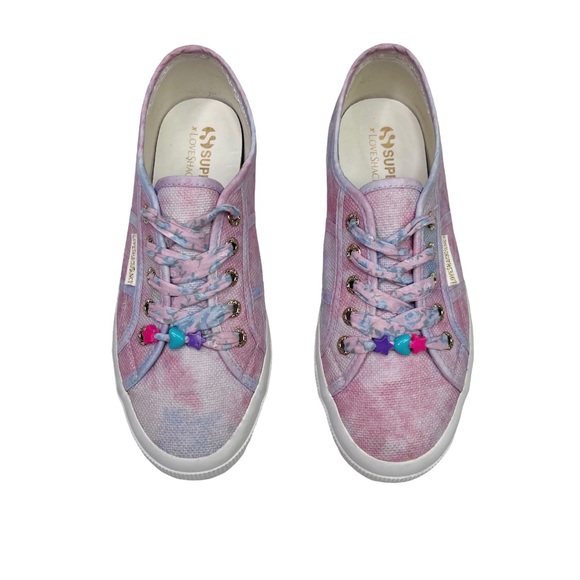 LoveShackFancy x Superga 2750 Cotton Candy Lace Up Sneakers - Picture 4 of 12